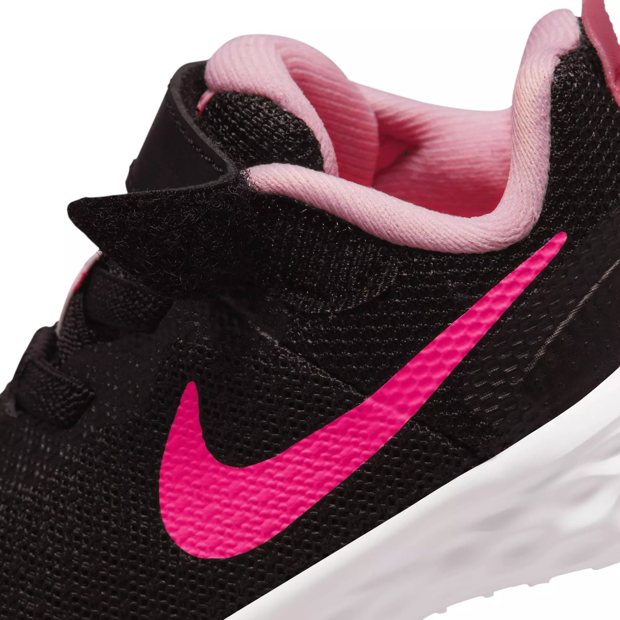 Nike Revolution 6 "Black/Hyper Pink/Pink Foam" Infant Girls' Running Shoe - BLACK/PINK/PINK