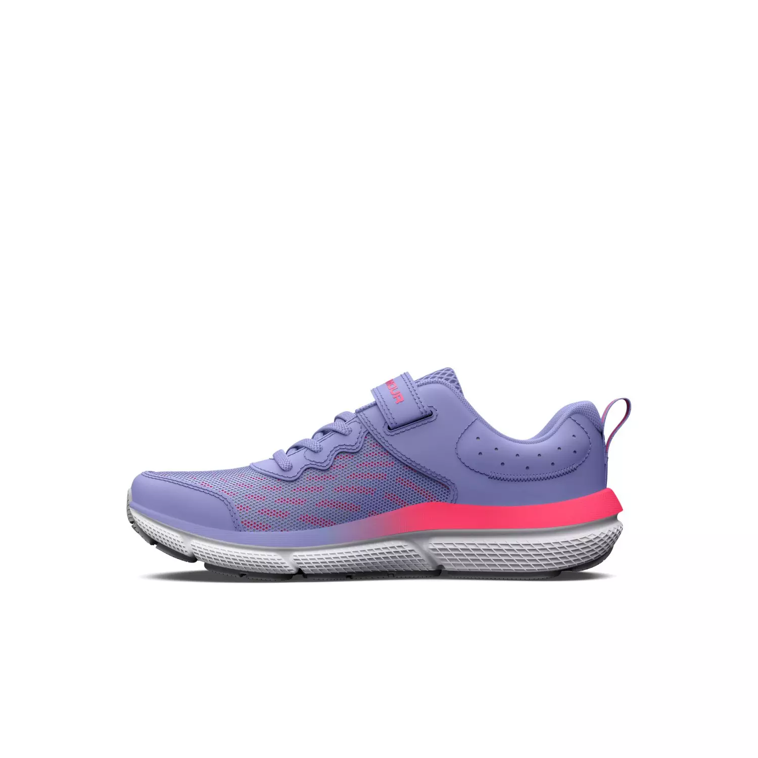 Under Armour Assert 10 AC "Purple Ice/Halo Grey/Pink Shock" Preschool Girls' Running Shoe - PURPLE/GREY/PINK