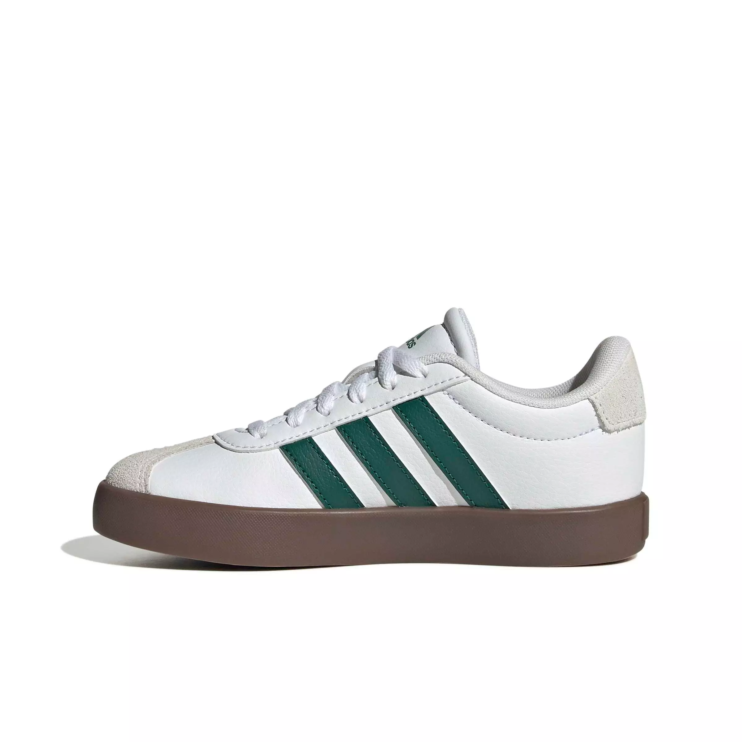 adidas VL Court 3.0 "Ftwr White/Collegiate Green/Gum 5" Grade School Boys' Shoe - WHITE/GREEN/GUM