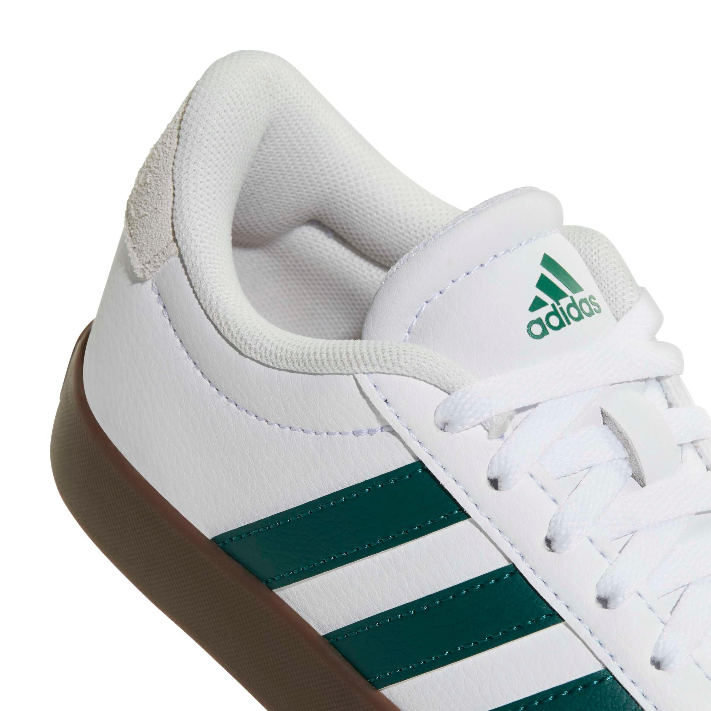 adidas VL Court 3.0 "Ftwr White/Collegiate Green/Gum 5" Grade School Boys' Shoe - WHITE/GREEN/GUM
