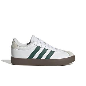 adidas VL Court 3.0 "Ftwr White/Collegiate Green/Gum 5" Grade School Boys' Shoe - WHITE/GREEN/GUM