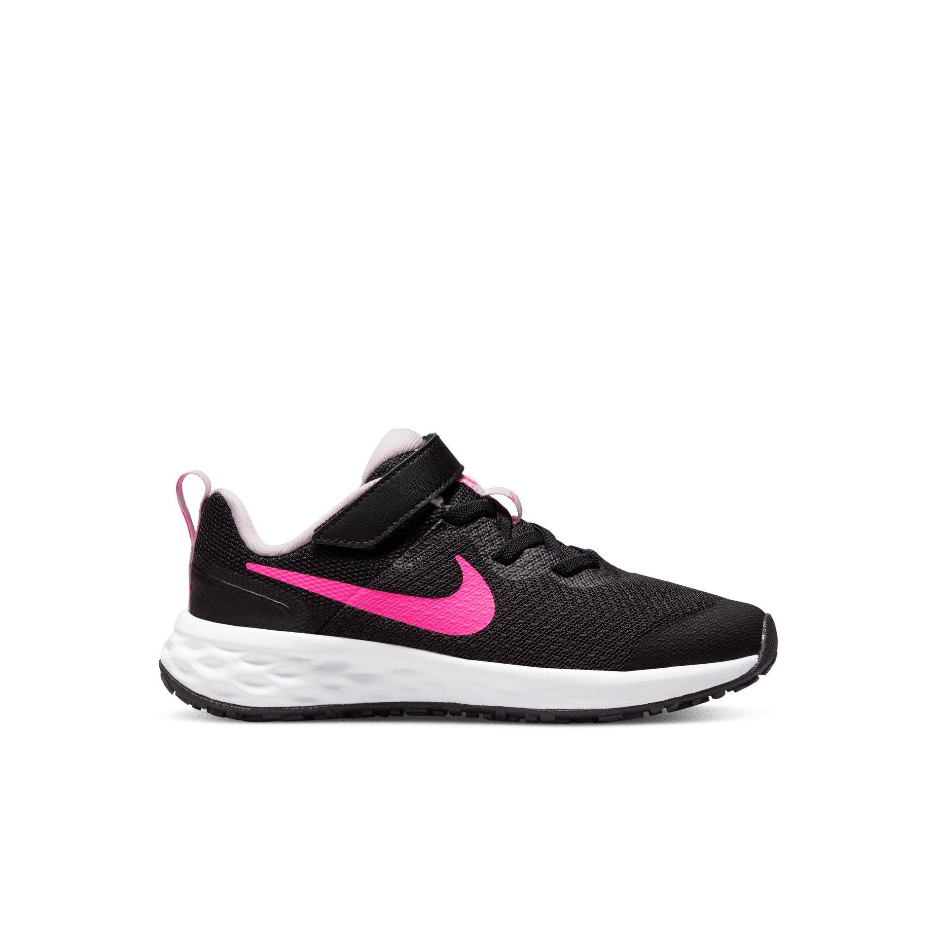 Pakistaans Uitgaand Mam Nike Revolution 6 "Black/Hyper Pink/Pink Foam" Preschool Girls' Running Shoe