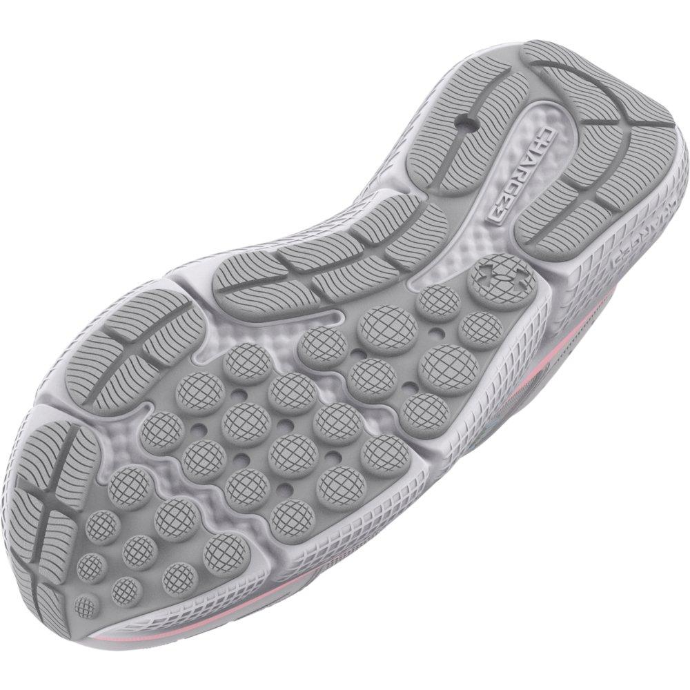 Under Armour Assert 10 Wide Grade School Girls' "Halo Grey/Pink Sugar" Running Shoe