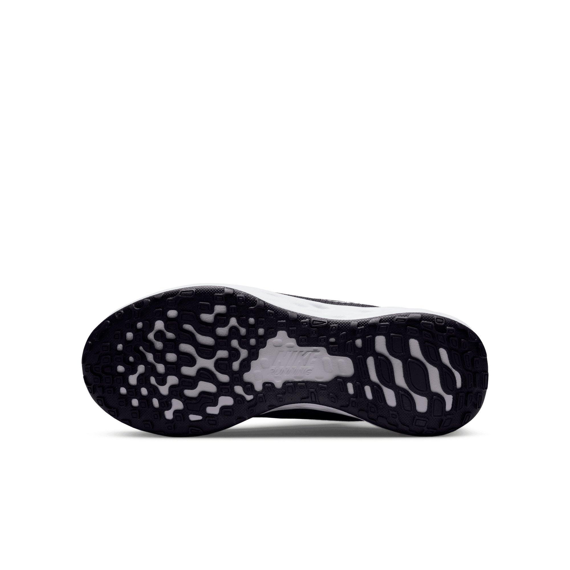 Nike Revolution 6 "Midnight Navy/White/Flat Pewter" Grade School Boy's Running Shoe - NAVY/WHITE/PEWTER Thumbnail View 6