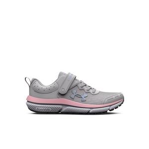 Under Armour Assert 10 AC Wide "Halo Grey/Pink Sugar" Preschool Girls' Running Shoe
