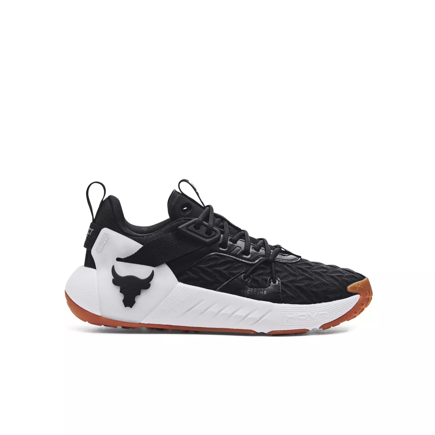 Under Armour Project Rock 6 "Black/White" Grade School Boys' Training Shoe - BLACK/WHITE