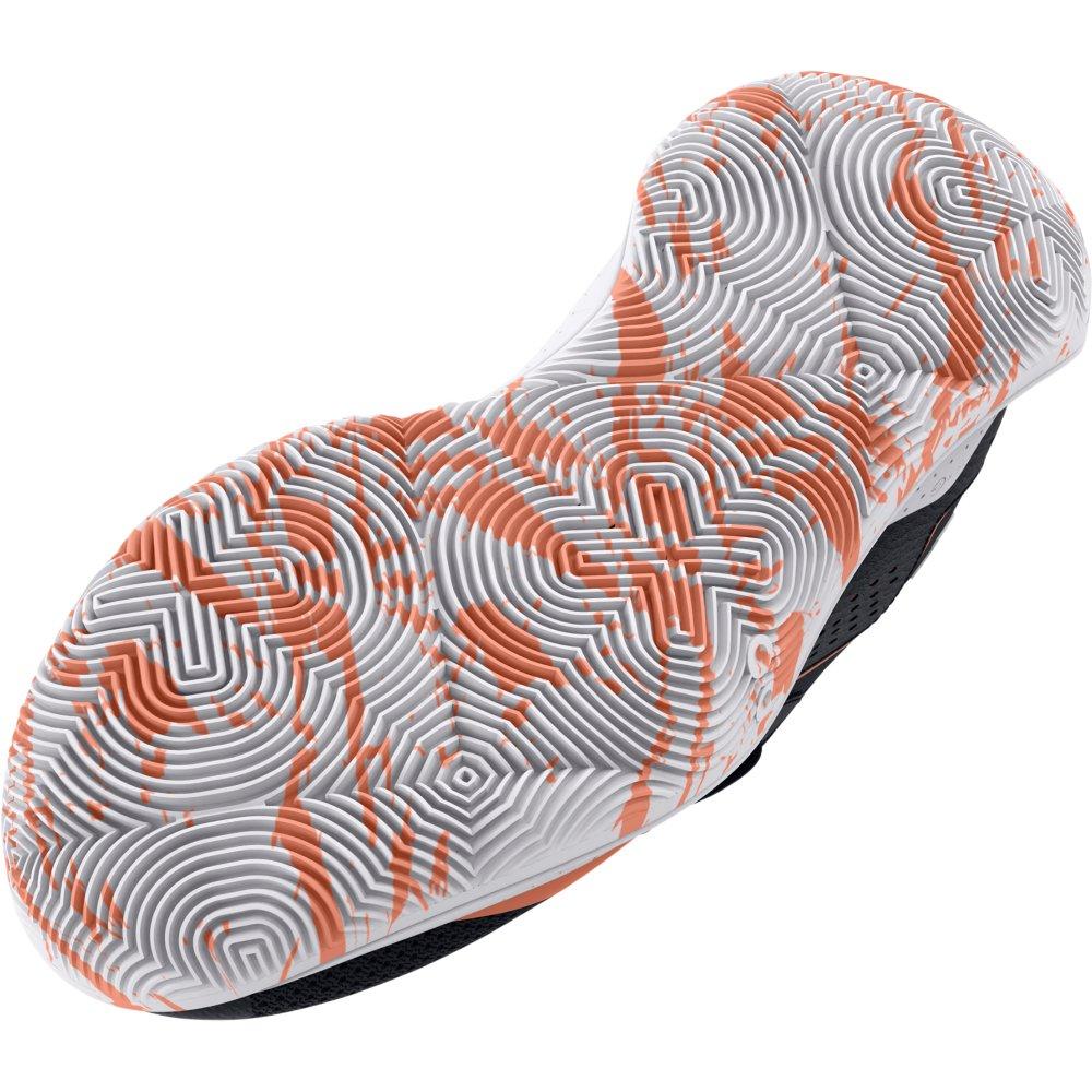 Under Armour Jet '23 "Black/Bubble Peach" Grade School Girls' Basketball Shoe - BLACK/PEACH Thumbnail View 5