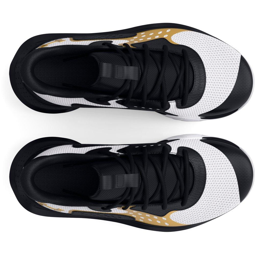 Under Armour Jet '23 Grade School Girls' "White/Black" Basketball Shoe