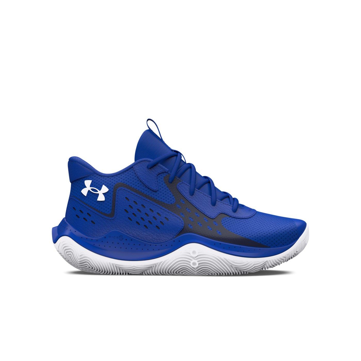 Under Armour Jet '23 "Team Royal/Midnight Navy" Grade School Boys' Basketball Shoe - ROYAL/NAVY Thumbnail View 1