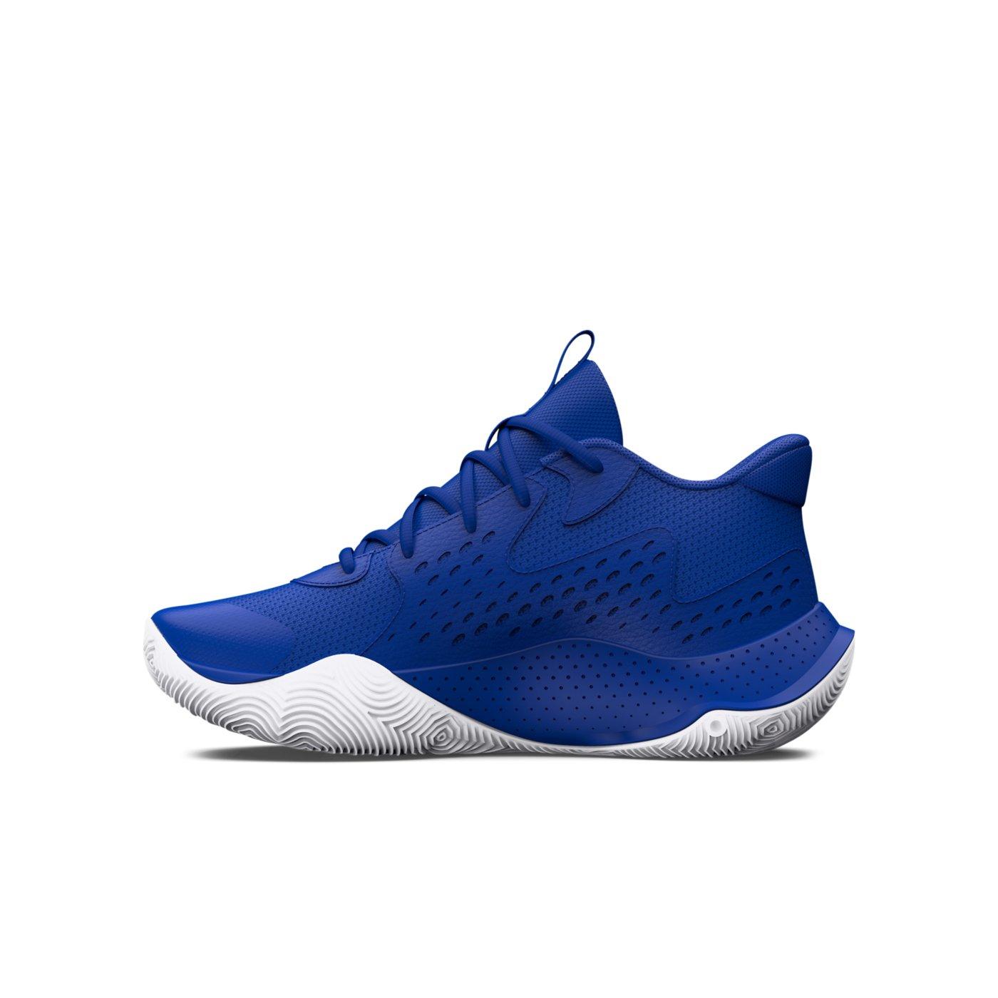 Under Armour Jet '23 "Team Royal/Midnight Navy" Grade School Boys' Basketball Shoe - ROYAL/NAVY Thumbnail View 2
