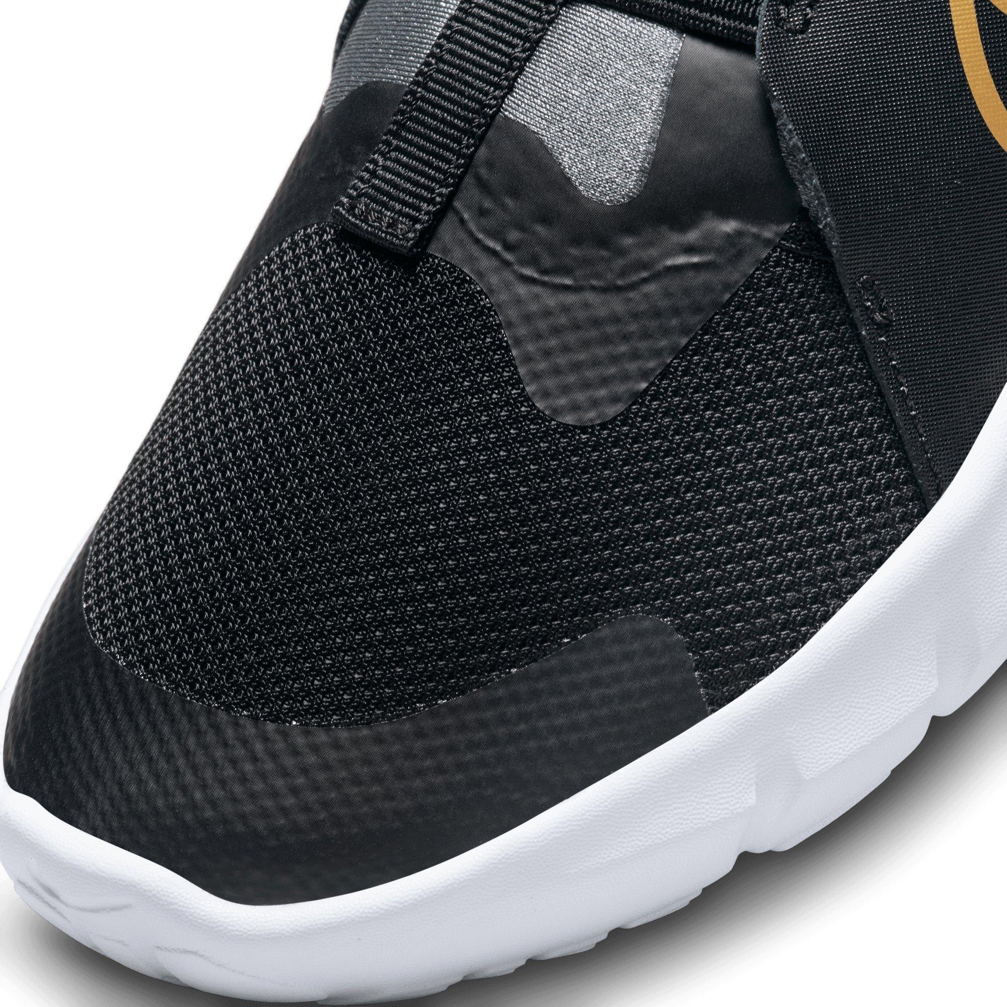 Nike Flex Runner 2 "Black/Metallic Gold/Cool Grey/White" Boys' Running Shoe - Hibbett | City Gear
