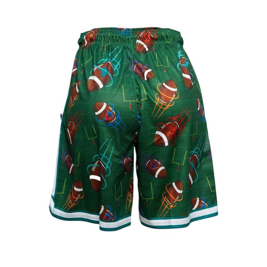 Flow Society Big Boys' 7" Football Flow Shorts - Green - GREEN