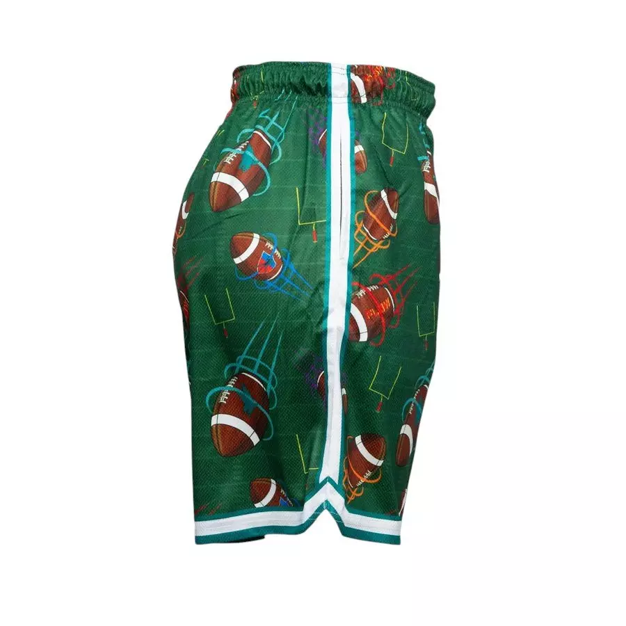 Flow Society Big Boys' 7" Football Flow Shorts - Green - GREEN