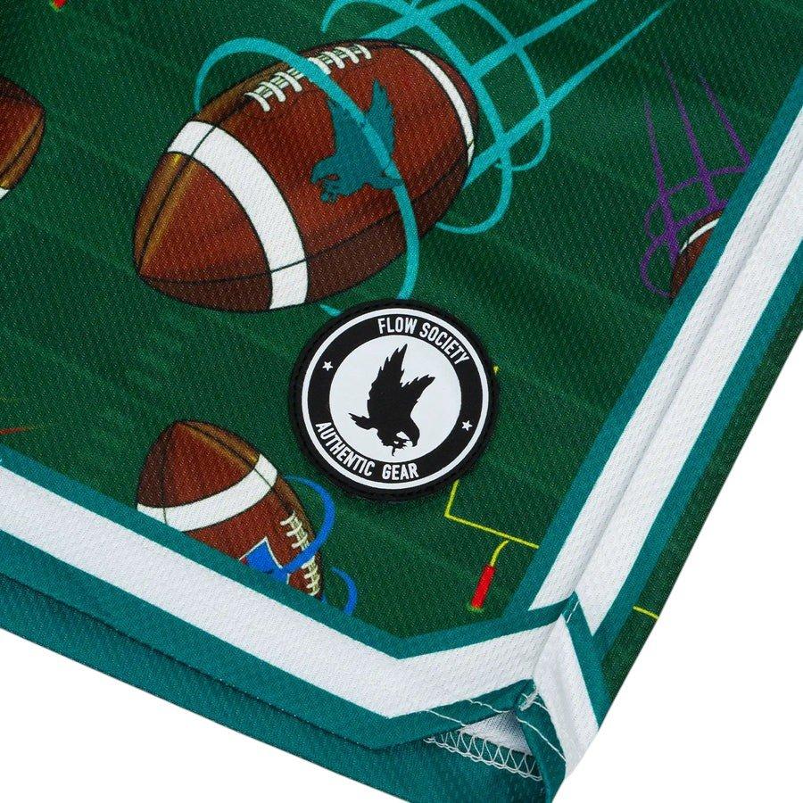Flow Society Big Boys' 7" Football Flow Shorts - Green - GREEN