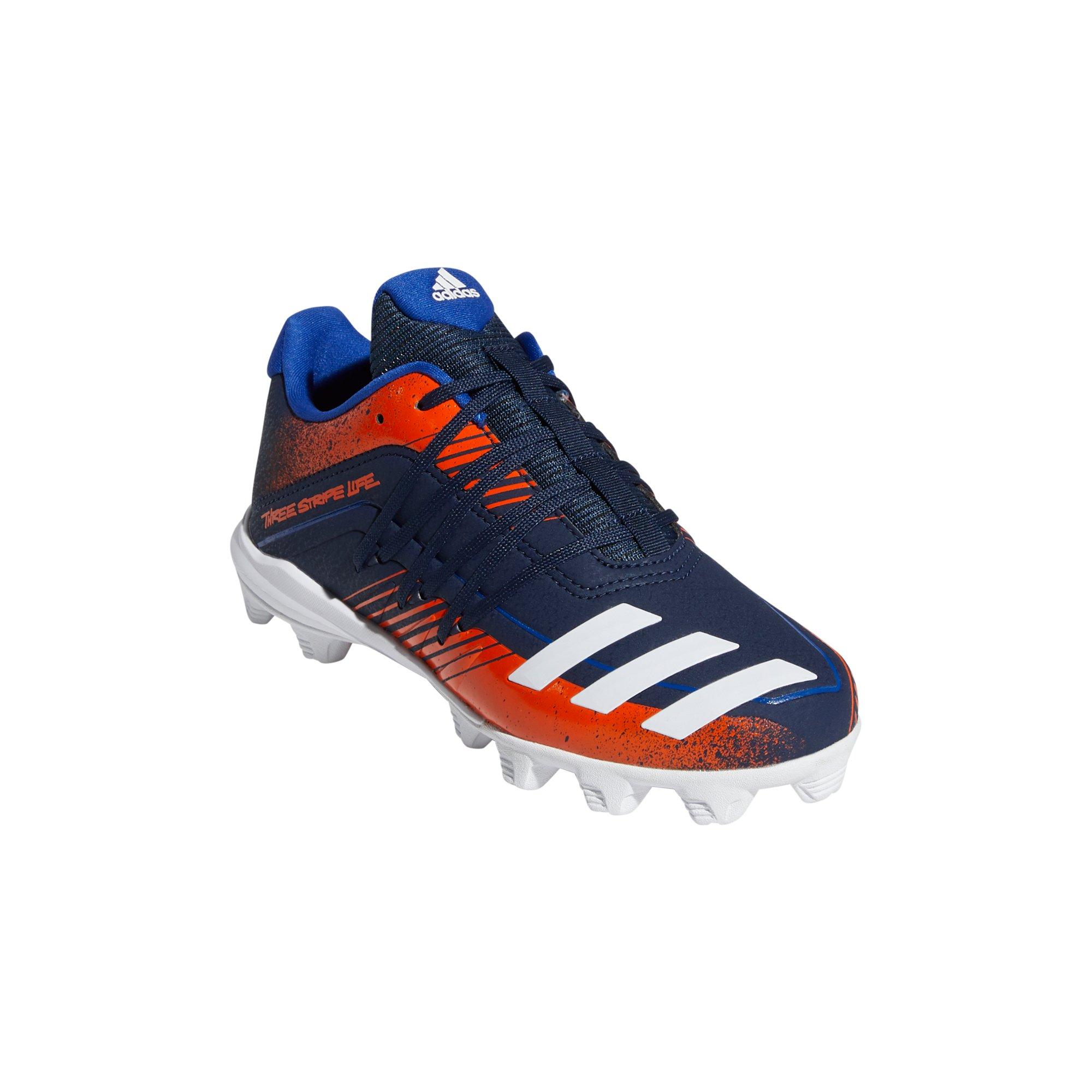 orange adidas baseball cleats