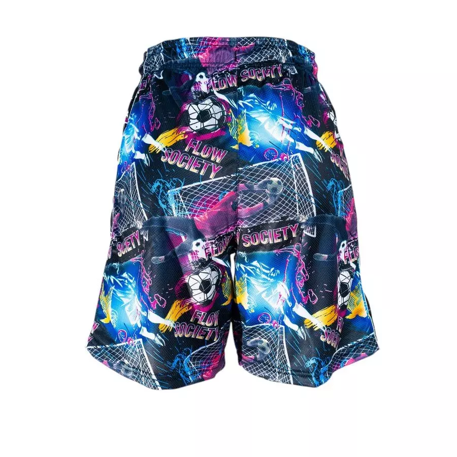 Flow Society Big Boys' 7" Goalie in the Net Shorts - Black - BLACK