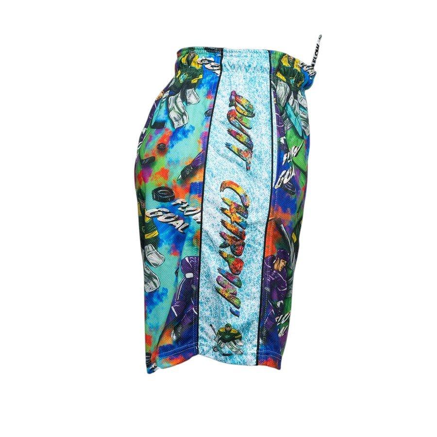 Flow Society Big Boys' 7" Quit Chirpin Ice Hockey Shorts - Multi-Color - MULTI-COLOR