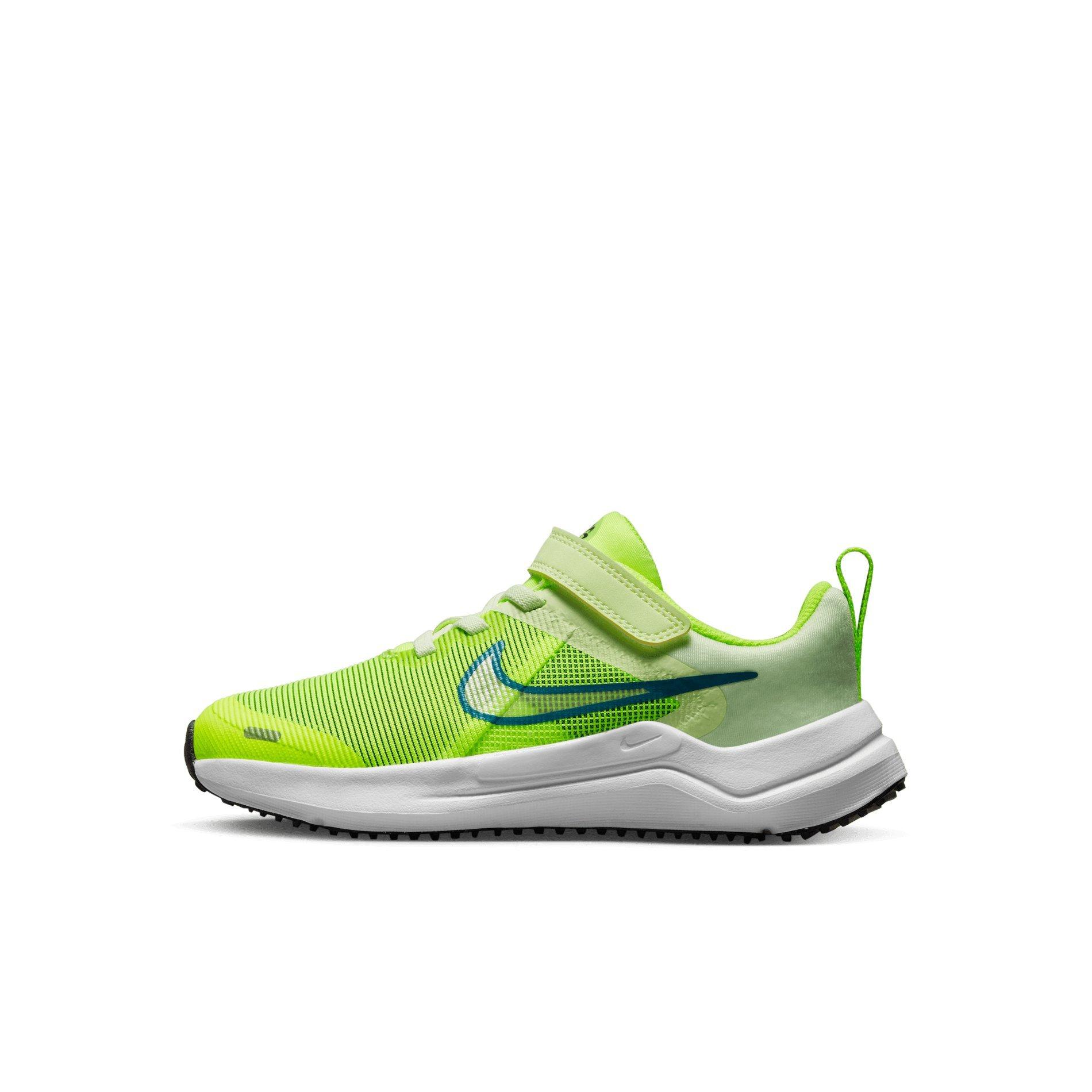 Nike Downshifter 12 "Volt/Bright Spruce/Barely Volt/Black" Preschool Boys' Running Shoe - VOLT/SPRUCE/VOLT/BLACK Thumbnail View 2