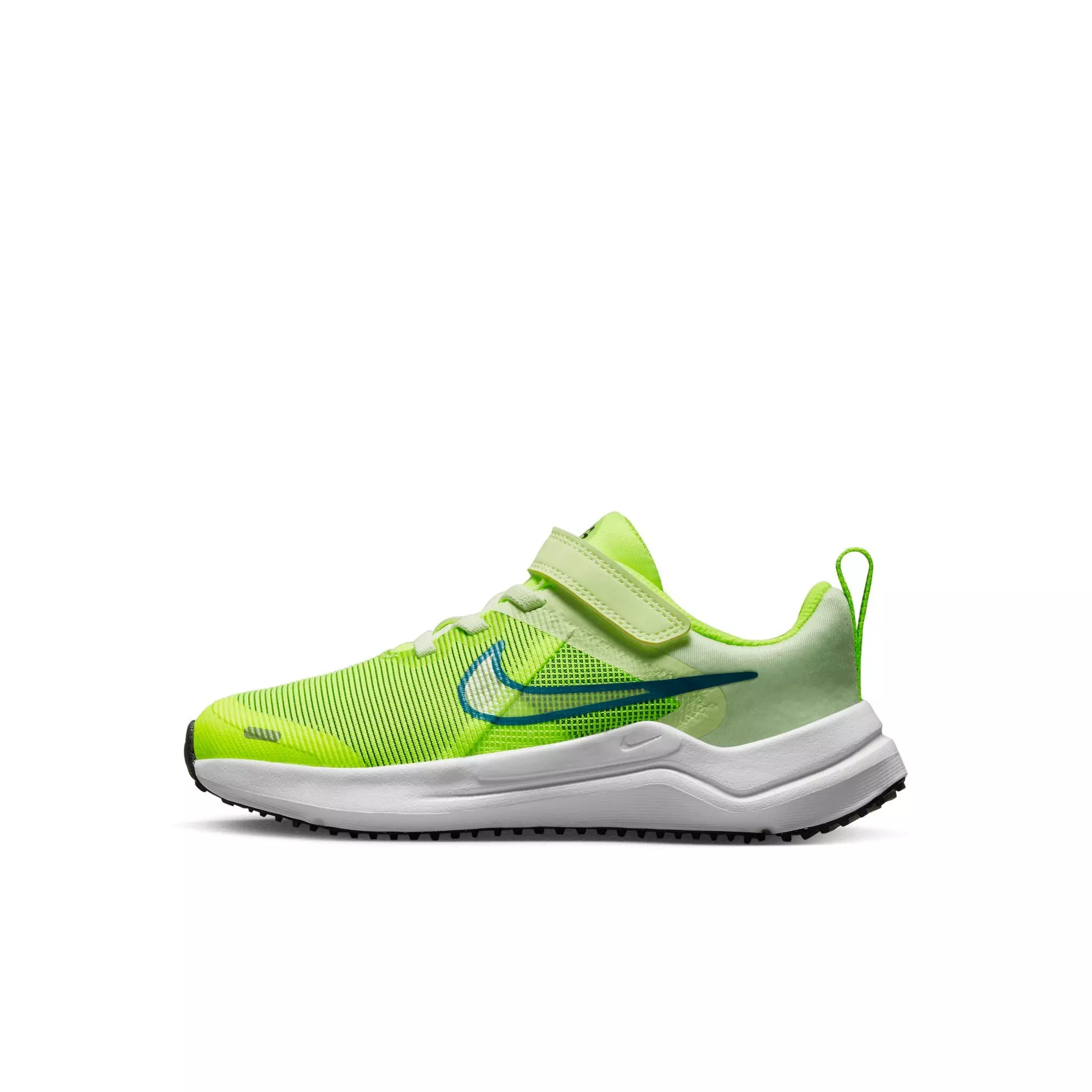 Nike Downshifter 12 "Volt/Bright Spruce/Barely Volt/Black" Preschool Boys' Running Shoe - VOLT/SPRUCE/VOLT/BLACK