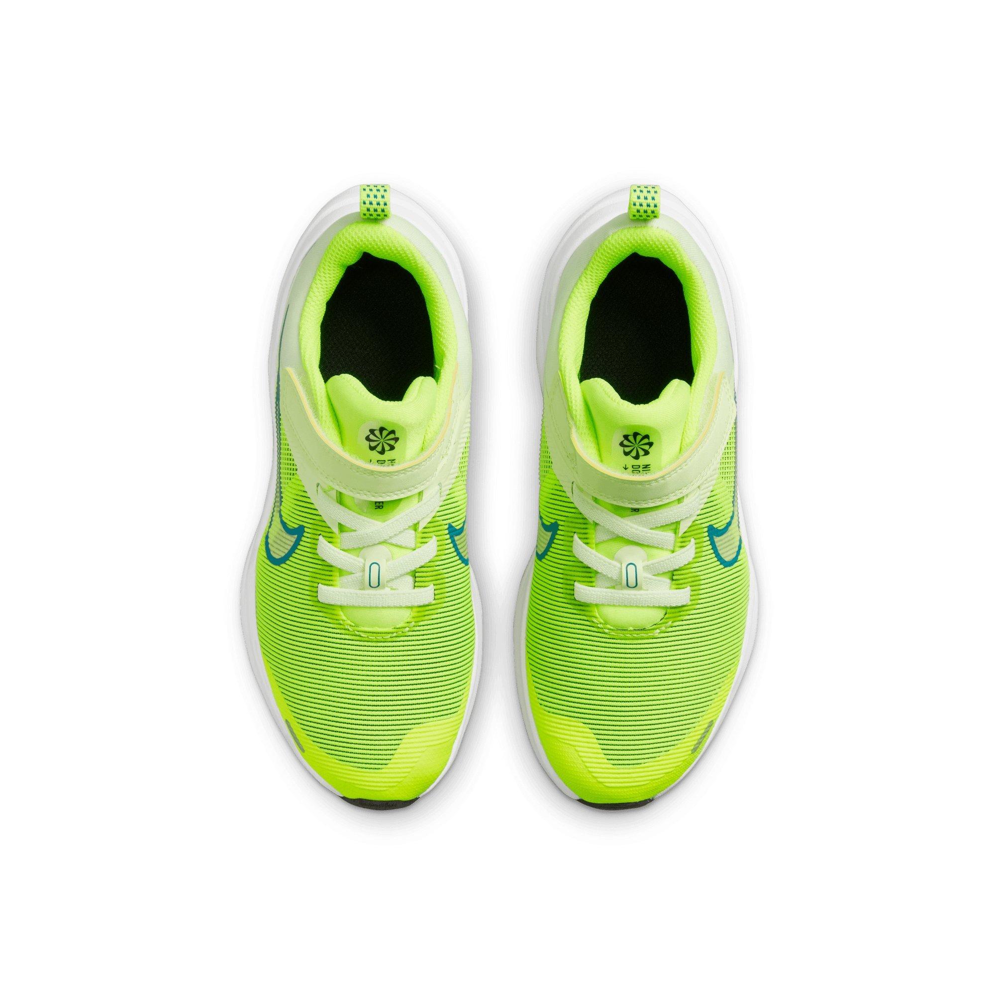 Nike Downshifter 12 "Volt/Bright Spruce/Barely Volt/Black" Preschool Boys' Running Shoe - VOLT/SPRUCE/VOLT/BLACK Thumbnail View 4