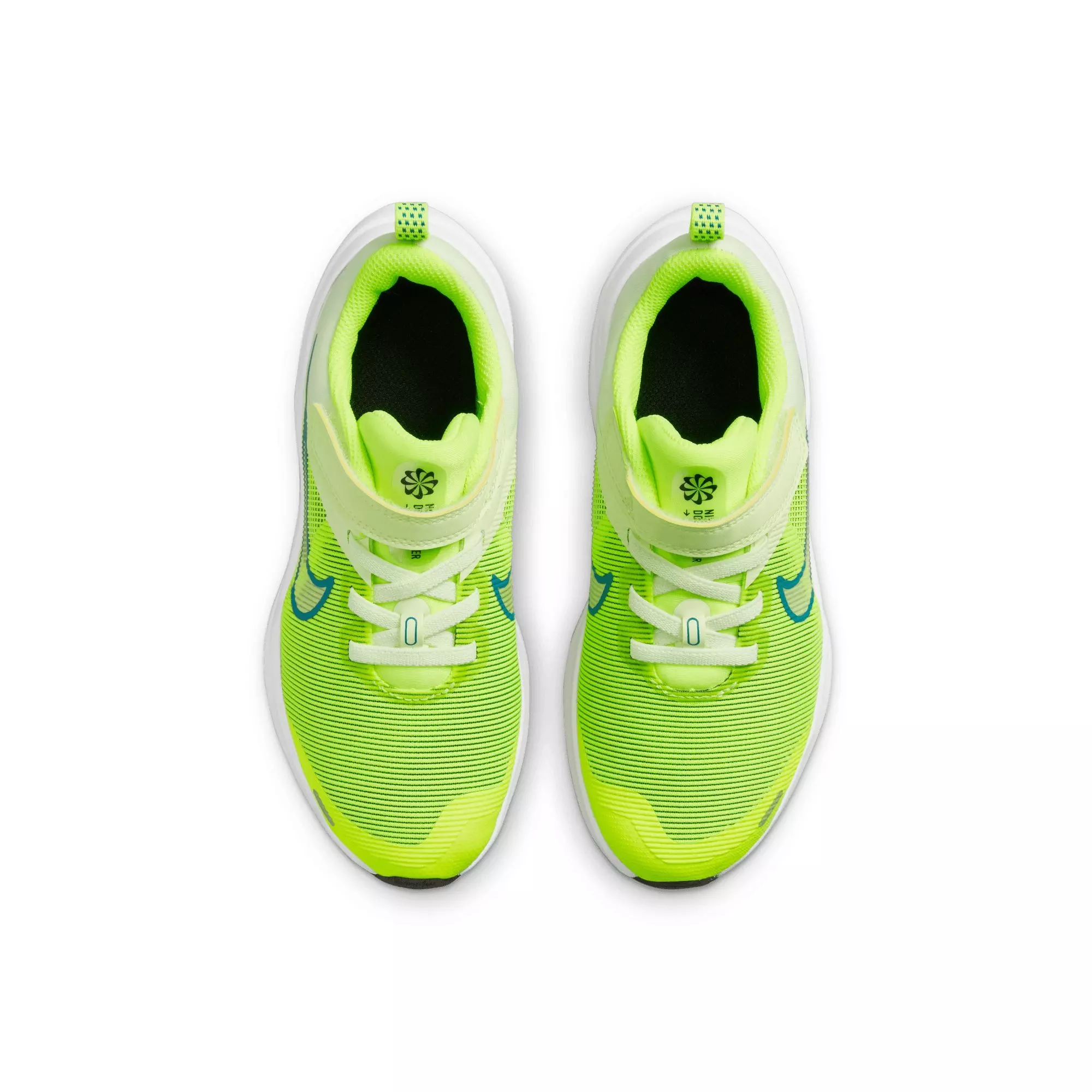 Nike Downshifter 12 "Volt/Bright Spruce/Barely Volt/Black" Preschool Boys' Running Shoe - VOLT/SPRUCE/VOLT/BLACK