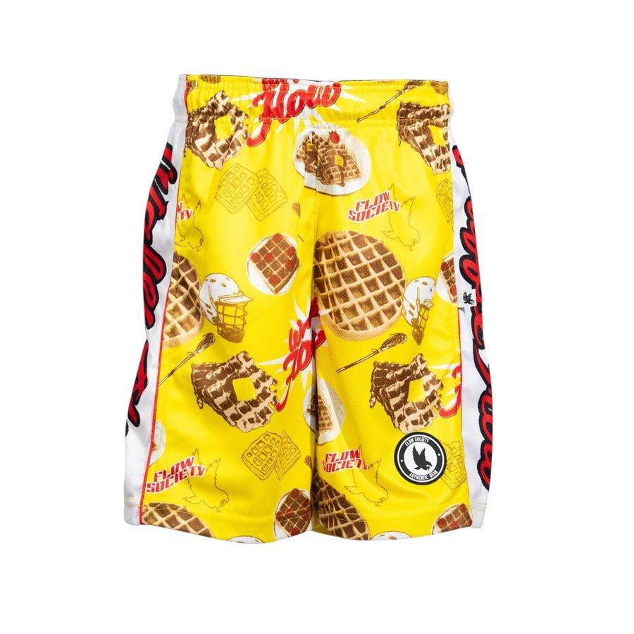 Flow Society Big Boys' 7" Waffle Flow Shorts - Yellow - YELLOW
