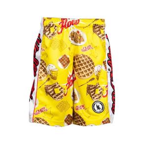 Flow Society Big Boys' 7" Waffle Flow Shorts - Yellow - YELLOW