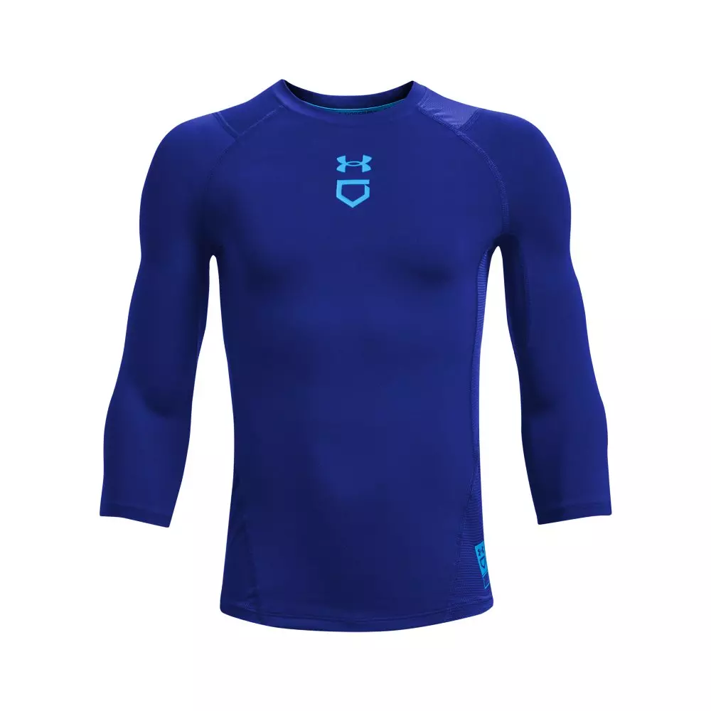 Under Armour Big Boys' Iso-Chill 3/4 Sleeve Shirt - Royal - ROYAL