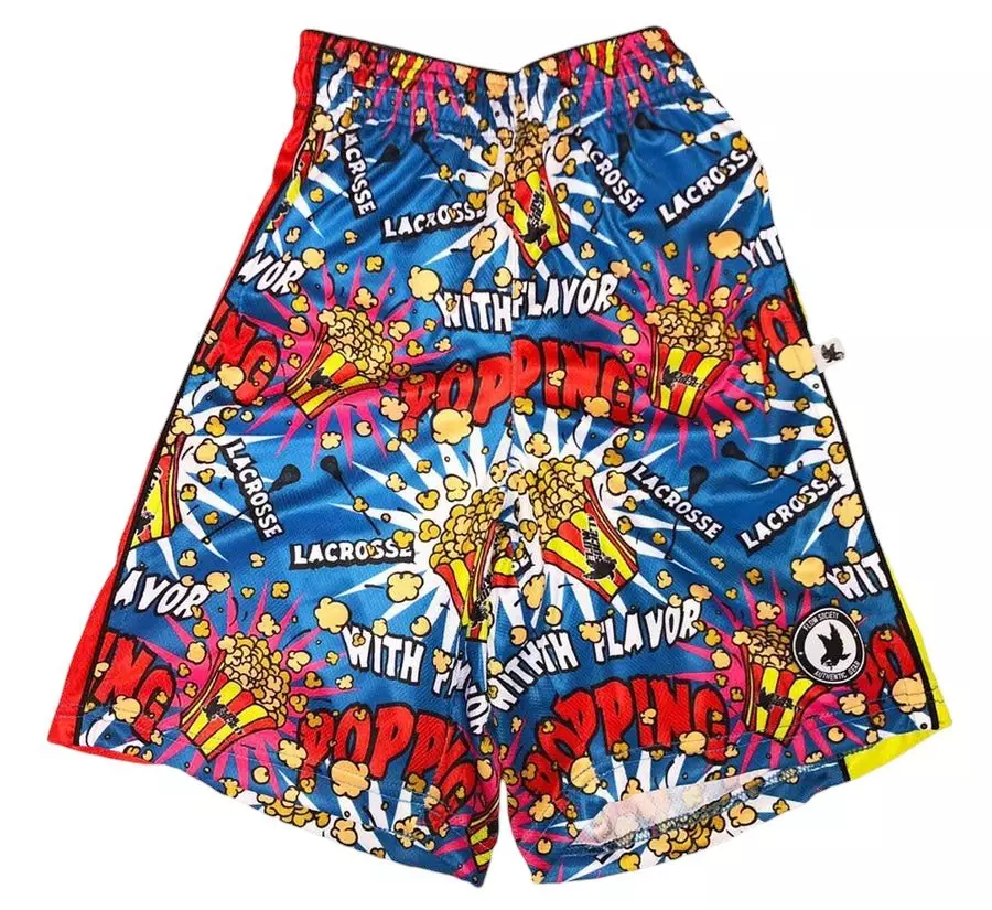 Flow Society Big Boys' 7" Popcorn Attack Shorts - Blue - BLUE