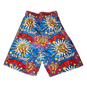 Flow Society Big Boys' 7" Popcorn Attack Shorts - Blue - BLUE