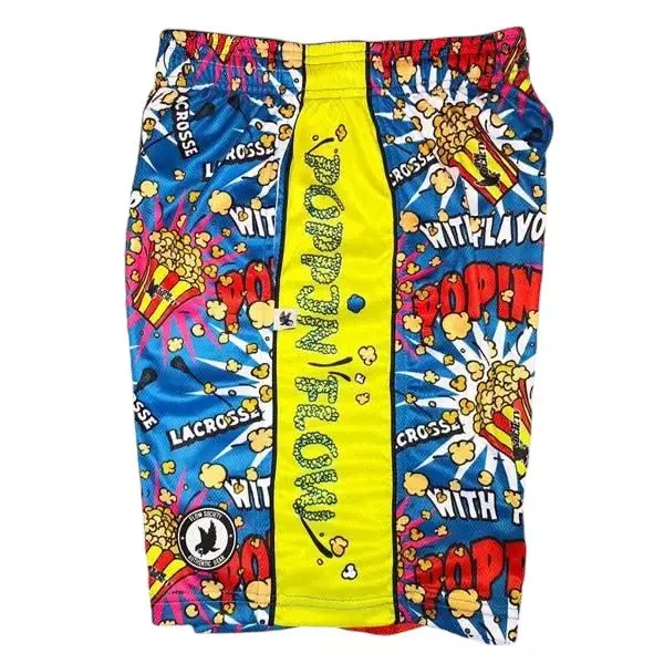 Flow Society Big Boys' 7" Popcorn Attack Shorts - Blue - BLUE