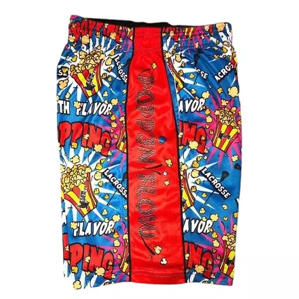 Flow Society Big Boys' 7" Popcorn Attack Shorts - Blue - BLUE