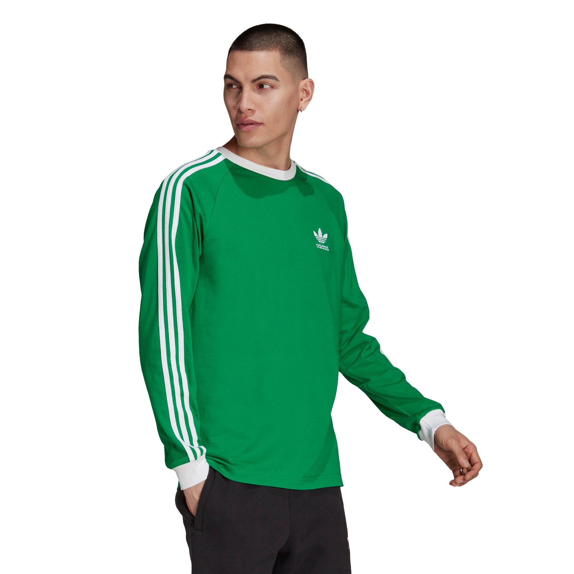 大感謝セール Stripe メンズ 長袖 グリーン 緑 カーキ Tシャツ スリーブ ストライプ オリジナルス アディダス Originals Adidas アディダス Sleeve Khaki In Tshirt Three Adicolor Originals Adidas Green トップス Thefrontierspice Com