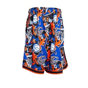 Flow Society Big Boys' 7" NY Swoosh Basketball Trim Shorts - Blue - BLUE