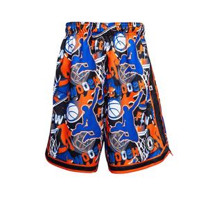 Flow Society Big Boys' 7" NY Swoosh Basketball Trim Shorts - Blue - BLUE