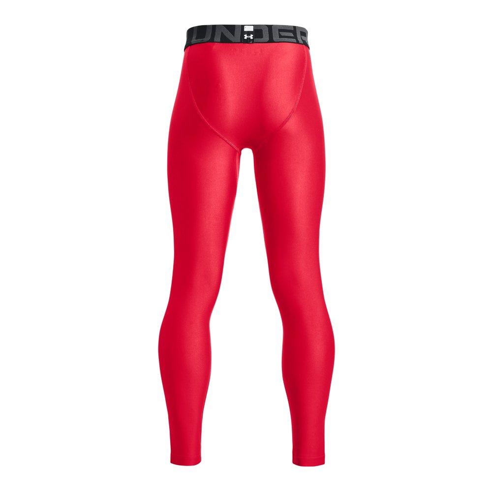 Under Armour Heat Gear Big Boys' Red Leggings