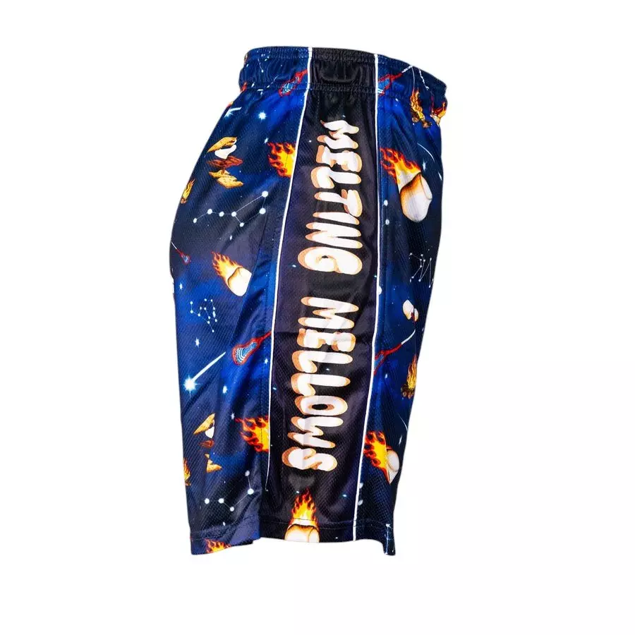 Flow Society Big Boys' 5/7" Flaming Marshmellows Shorts - Blue - BLUE