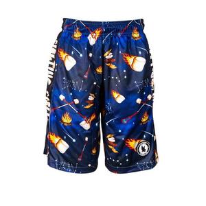 Flow Society Big Boys' 5/7" Flaming Marshmellows Shorts - Blue - BLUE
