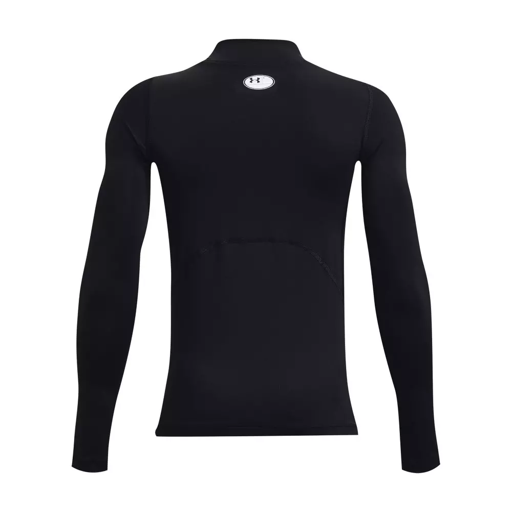 Under Armour Big Boys' HeatGear Mock Neck Long Sleeve - Black - BLACK