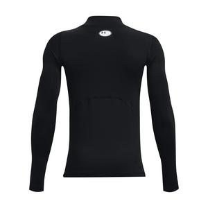 Under Armour Big Boys' HeatGear Mock Neck Long Sleeve - Black