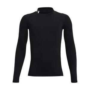 Under Armour Big Boys' HeatGear Mock Neck Long Sleeve - Black