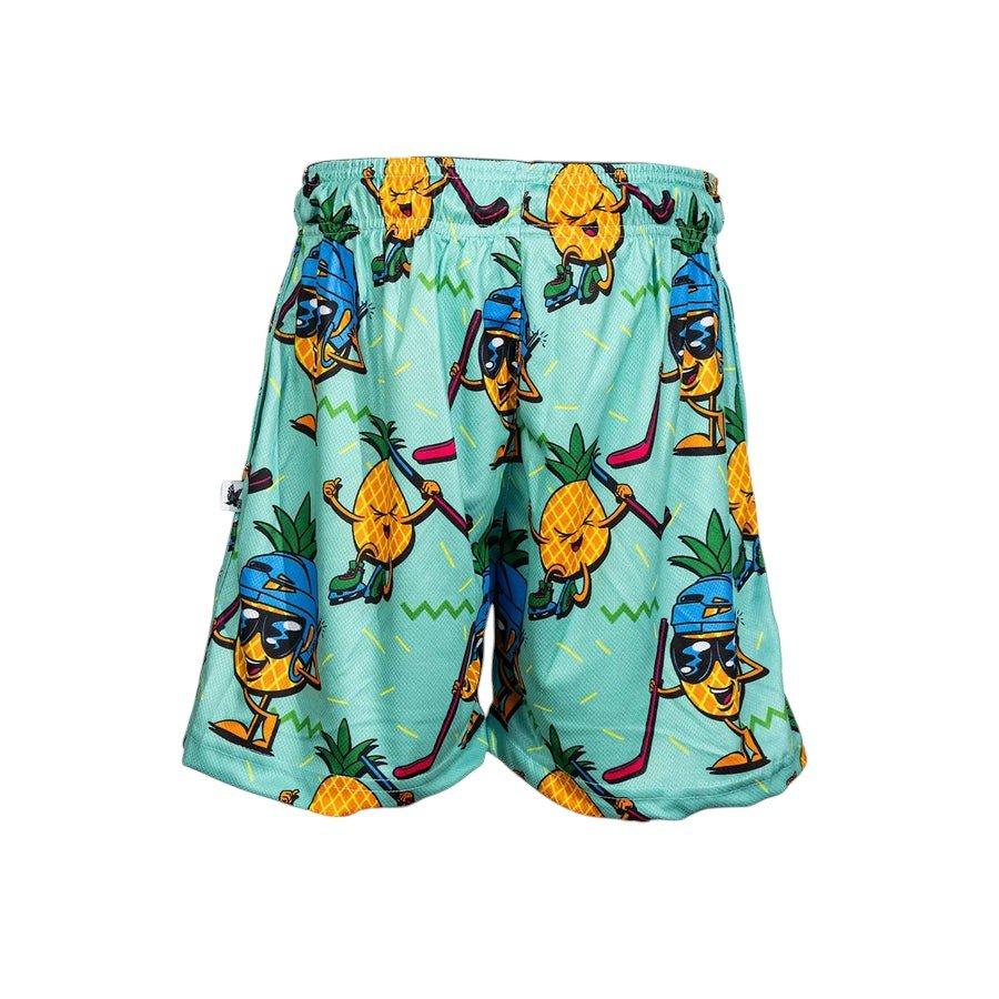 Flow Society Big Boys' 7" Pineapple Hockey Shorts - Teal - TEAL