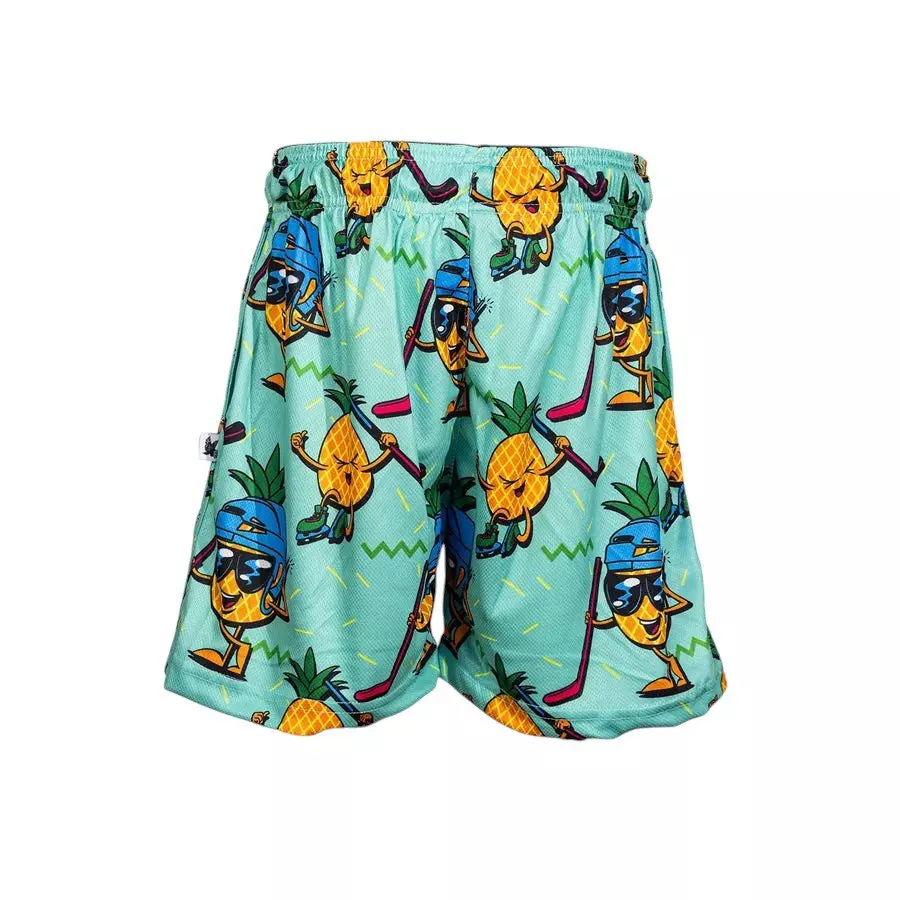 Flow Society Big Boys' 7" Pineapple Hockey Shorts - Teal - TEAL