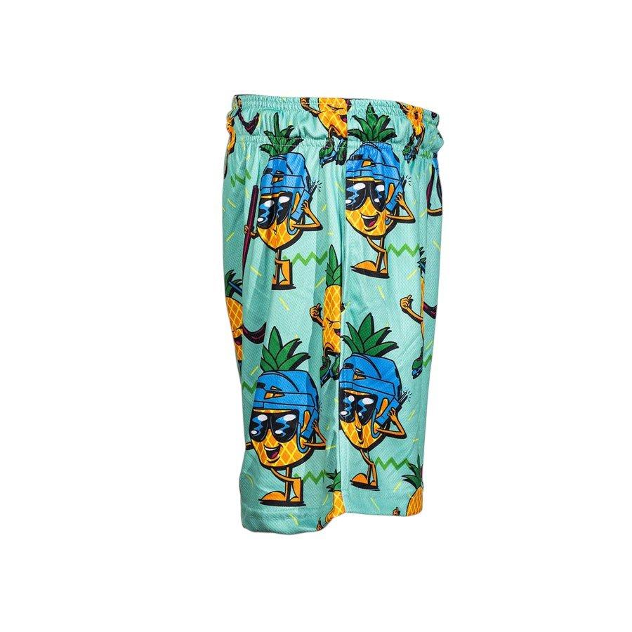 Flow Society Big Boys' 7" Pineapple Hockey Shorts - Teal - TEAL
