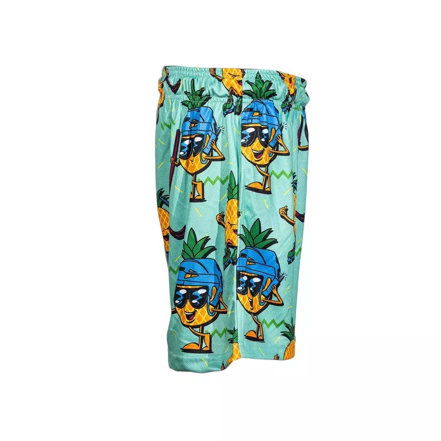 Flow Society Big Boys' 7" Pineapple Hockey Shorts - Teal - TEAL