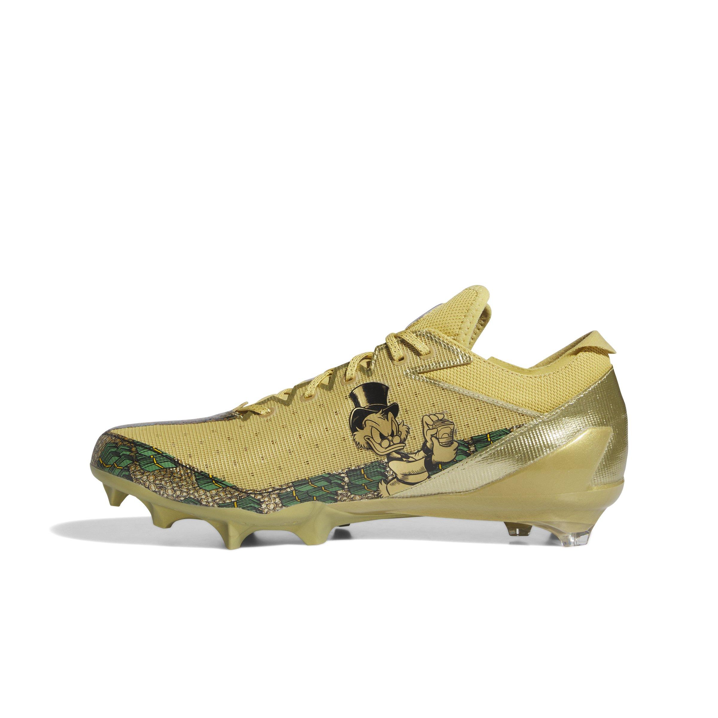 adidas Adizero Electric Scrooge McDuck "Gold Metallic/Black/Preloved Green" Men's Football Cleat - GOLD/BLACK/GREEN Thumbnail View 2