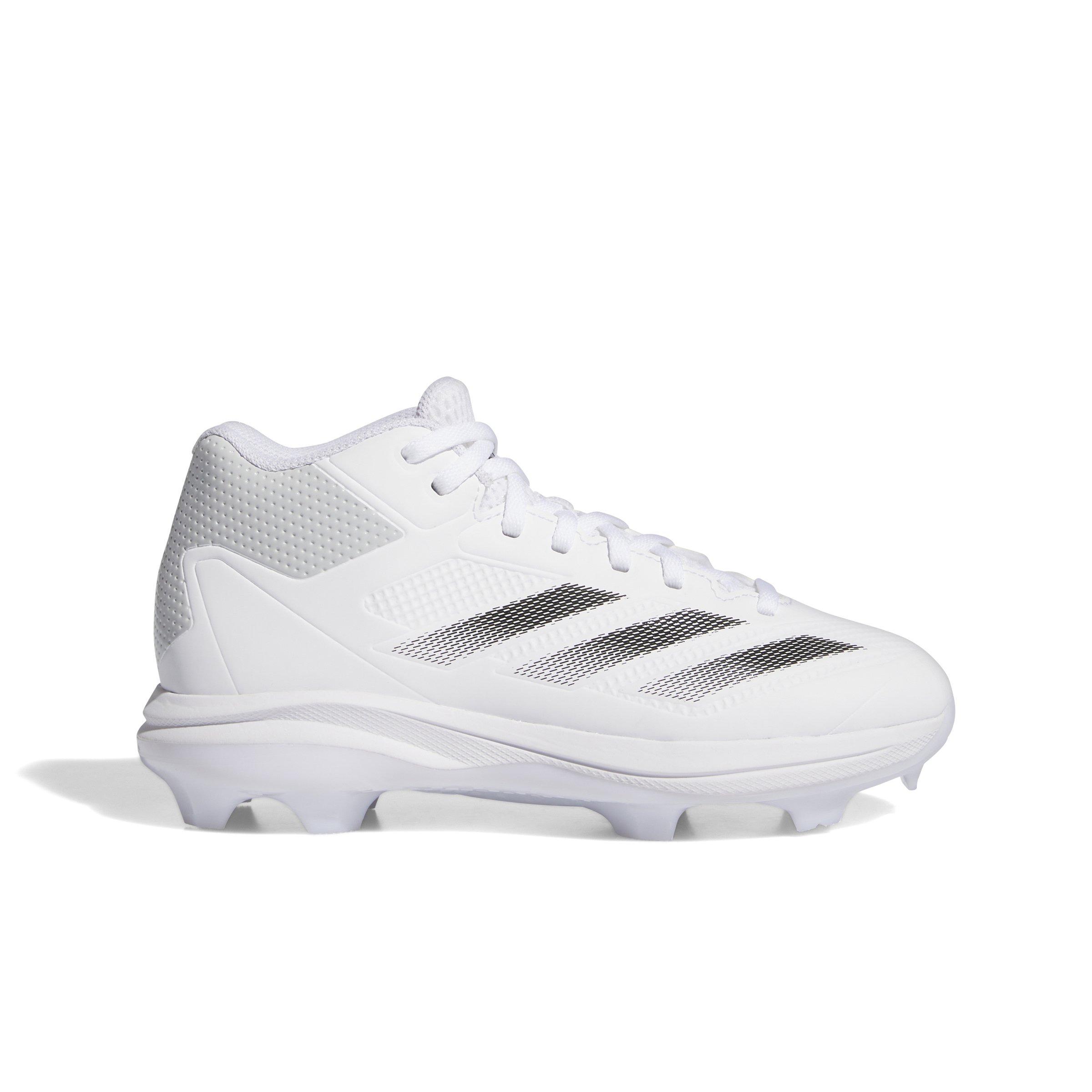 adidas Adizero Impact TPU "Cloud White/Core Black/Team Light Grey" Grade School Boys' Baseball Cleat - WHITE/BLACK/LT GREY Thumbnail View 1