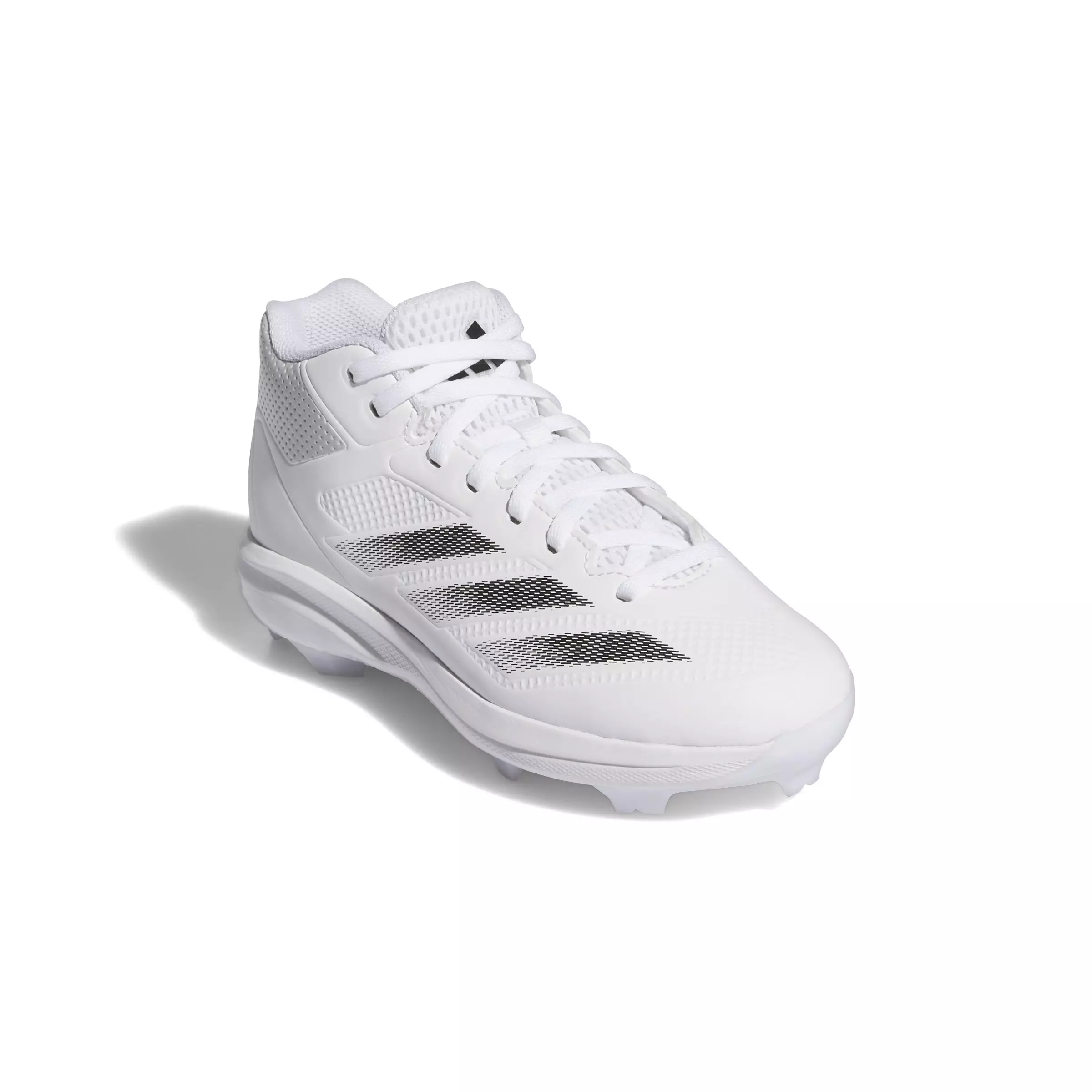 adidas Adizero Impact TPU "Cloud White/Core Black/Team Light Grey" Grade School Boys' Baseball Cleat - WHITE/BLACK/LT GREY