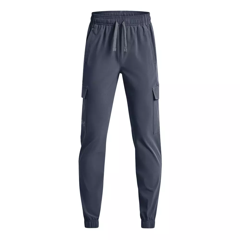 Under Armour Big Boys' Pennant Woven Cargo Pants - Grey - GREY