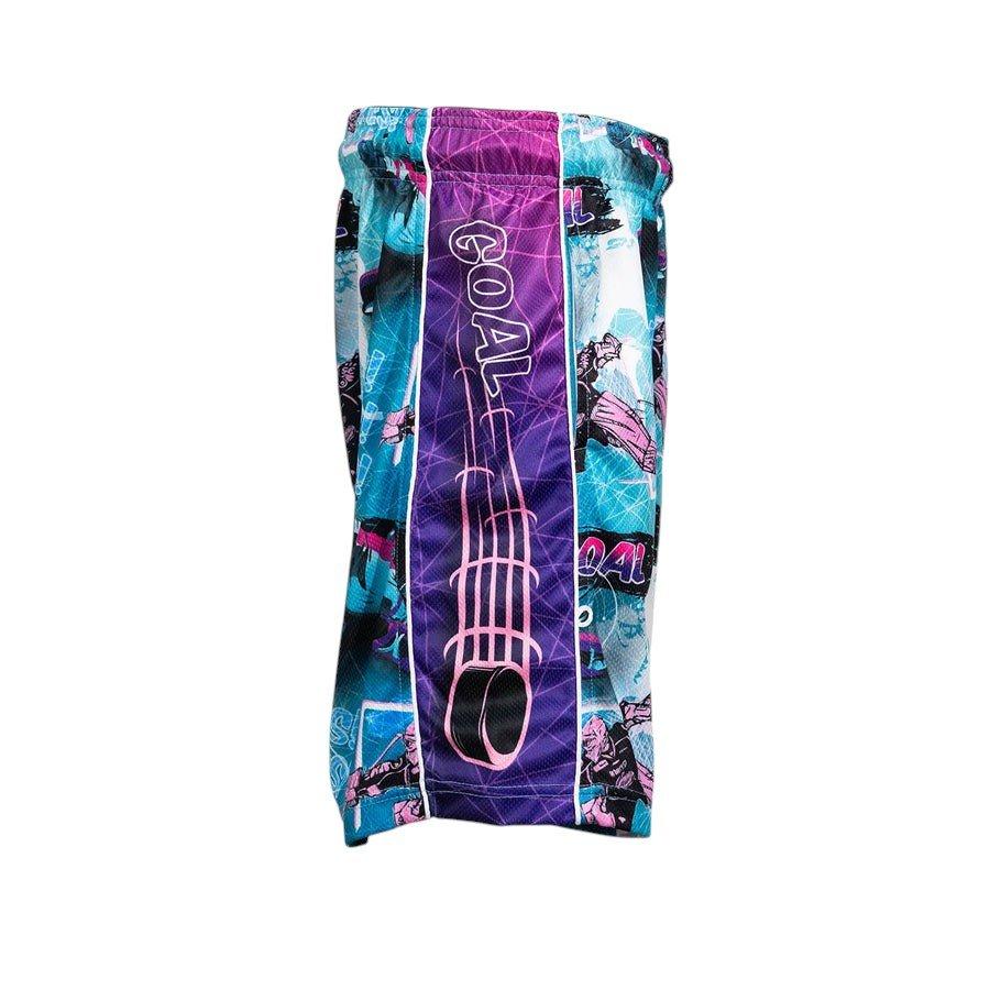 Flow Society Big Boys' 7" Hockey Goalie Shorts - Multi-Color - MULTI-COLOR
